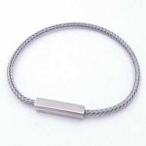 Stainless Steel Wire Bangle - KB204649-SJ