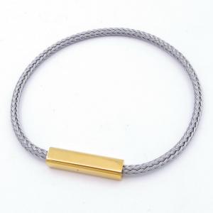 Stainless Steel Wire Bangle - KB204654-SJ