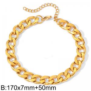 Stainless Steel Gold-plating Bracelet - KB208334-Z