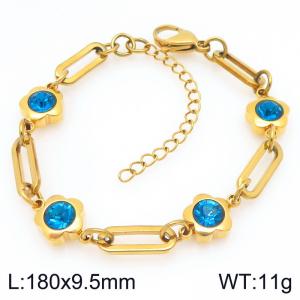 Stainless Steel Stone Bracelet - KB208368-Z
