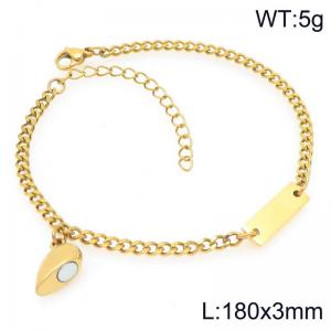 Stainless Steel Gold-plating Bracelet - KB208379-Z
