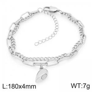 Stainless steel chain handmade with small accessories bracelet - KB208411-Z