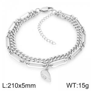 Stainless steel chain handmade with small accessories bracelet - KB208412-Z