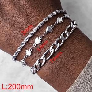Fashion stainless steel chain bracelet - KB208427-Z