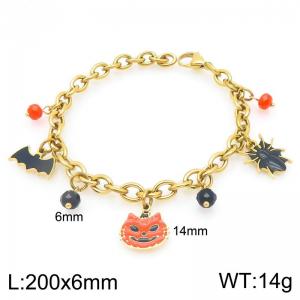 Stainless Steel Gold-plating Bracelet - KB209177-Z