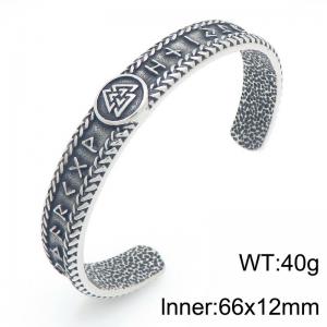 Stainless Steel Bangle - KB209291-LU