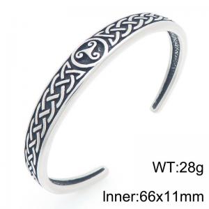 Stainless Steel Bangle - KB209297-LU