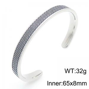 Stainless Steel Bangle - KB209303-LU