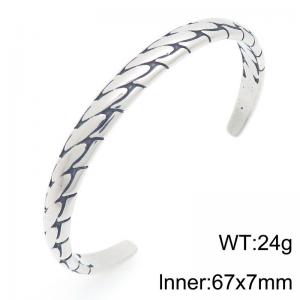 Stainless Steel Bangle - KB209304-LU