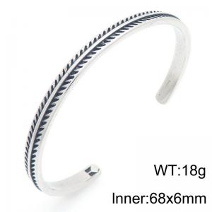 Stainless Steel Bangle - KB209306-LU