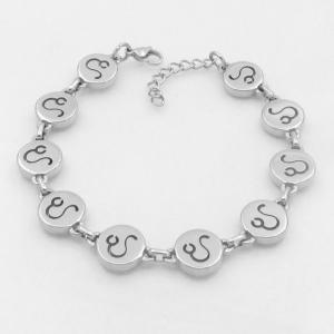 Stainless steel bracelet with twelve zodiac elements as accessories - KB209515-TK