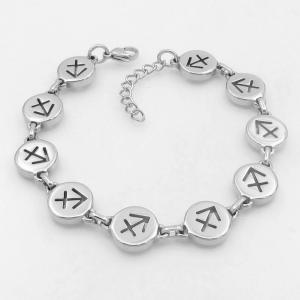Stainless steel bracelet with twelve zodiac elements as accessories - KB209519-TK