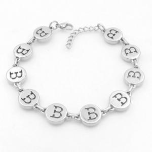 Stainless steel bracelet with letter element accessories - KB209539-TK