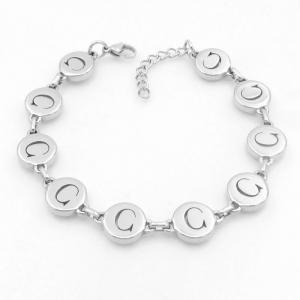 Stainless steel bracelet with letter element accessories - KB209540-TK