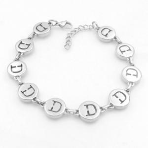 Stainless steel bracelet with letter element accessories - KB209541-TK