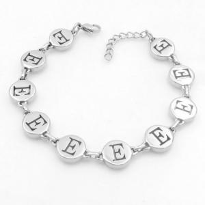 Stainless steel bracelet with letter element accessories - KB209542-TK