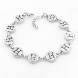 Stainless steel bracelet with letter element accessories - KB209545-TK