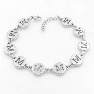 Stainless steel bracelet with letter element accessories - KB209550-TK