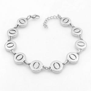 Stainless steel bracelet with letter element accessories - KB209552-TK