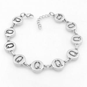 Stainless steel bracelet with letter element accessories - KB209554-TK