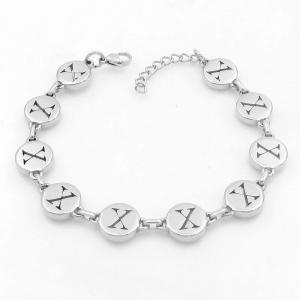 Stainless steel bracelet with letter element accessories - KB209561-TK