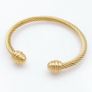 Stainless Steel Wire Bangle - KB209714-XY