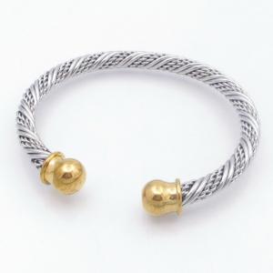 Stainless Steel Wire Bangle - KB209717-XY