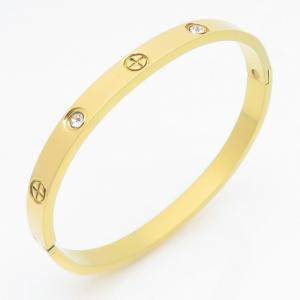Stainless Steel Gold-plating Bangle - KB209960-TLA