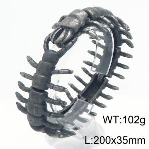 SS Oxidized Bracelets - KB210023-KJX