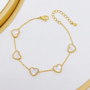 Stainless Steel Gold-plating Bracelet - KB210058-SXSJ
