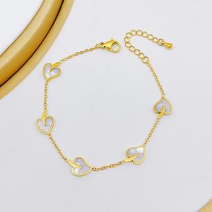 Stainless Steel Gold-plating Bracelet - KB210059-SXSJ