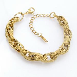 Stainless Steel Gold-plating Bracelet - KB210795-SP