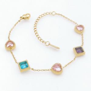 Stainless Steel Gold-plating Bracelet - KB210796-SP