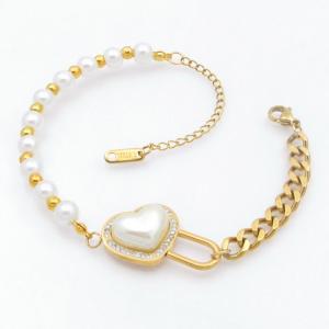 Stainless Steel Gold-plating Bracelet - KB210799-SP