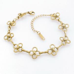 Stainless Steel Gold-plating Bracelet - KB210801-SP