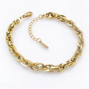 Stainless Steel Gold-plating Bracelet - KB210802-SP