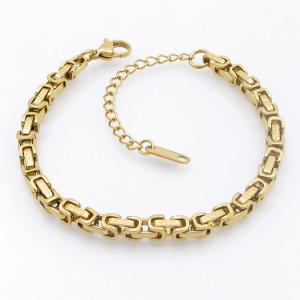 Stainless Steel Gold-plating Bracelet - KB210803-SP
