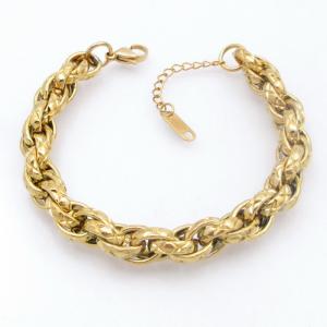 Stainless Steel Gold-plating Bracelet - KB210804-SP