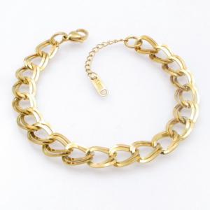 Stainless Steel Gold-plating Bracelet - KB210806-SP