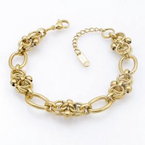 Stainless Steel Gold-plating Bracelet - KB210808-SP
