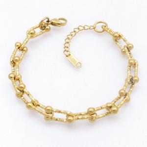 Stainless Steel Gold-plating Bracelet - KB210810-SP