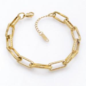 Stainless Steel Gold-plating Bracelet - KB210812-SP