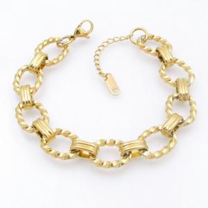 Stainless Steel Gold-plating Bracelet - KB210815-SP