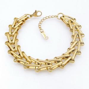 Stainless Steel Gold-plating Bracelet - KB210816-SP