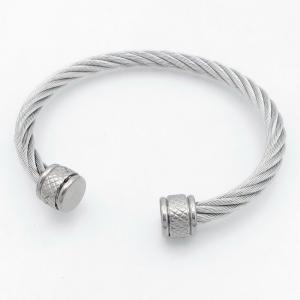 Stainless Steel Wire Bangle - KB211615-XY