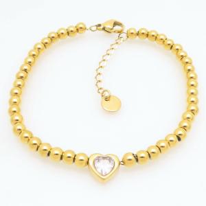 Stainless Steel Gold-plating Bracelet - KB211779-AQ