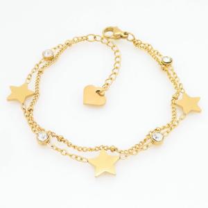 Stainless Steel Gold-plating Bracelet - KB211824-MN