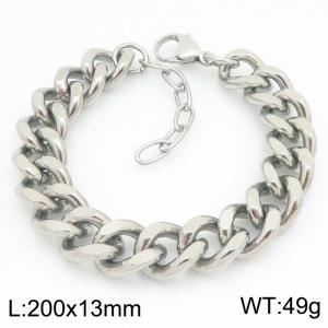 Stainless Steel Bracelet(Men) - KB211867-GSD