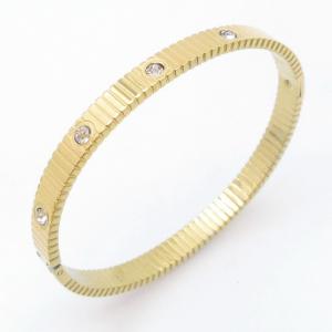 Stainless Steel Gold-plating Bangle - KB212026-SP