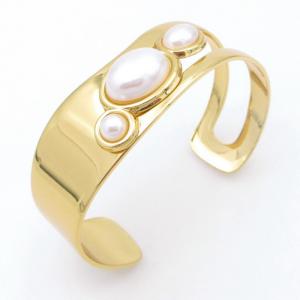 Stainless Steel Gold-plating Bangle - KB212028-SP